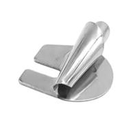 Carpeta plegable para máquina de coser normal, herramienta de fijación de encuadernación de 4 mm, color plateado