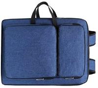 Carpeta portadocumentos de lona impermeable, tamaño A3, portátil, para dibujar, para artistas, bolsa de transporte, grande, para dibujar, pintar, organizador, para mujeres y hombres, azul navy, A3,