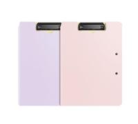 Carpeta portapapeles con cubierta plegable, carpeta resistente doble Clip, organizador de archivos, suministros oficina, expansión, 2 uds(Multicolor)