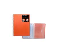 CARPETA PP OFFICE CLUB DE 20 FUNDAS PORTADOCUMENTOS DE COLOR NARANJA CON CARPETA DE POESSA