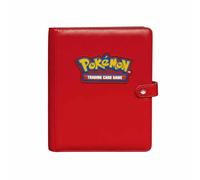 Carpeta Premium Roja De 4 Bolsillos Con Broche Para Pokemon