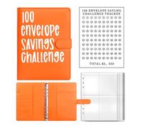 Carpeta presupuestaria de 6 anillas con sobres de efectivo y calcomanías, planificador de presupuesto, cuaderno para presupuestos y ahorrar dinero, cuaderno de memoria