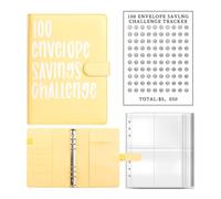 Carpeta presupuestaria de 6 anillas con sobres de efectivo y calcomanías, planificador de presupuesto, cuaderno para presupuestos y ahorrar dinero, cuaderno de memoria