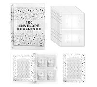 Carpeta Presupuestaria,Libreta Presupuestaria A5 Sobre,5050 Euro Ahorro,Organizador Presupuestario 100 Bolsillos,Para Fondos de Reserva, Planificación o Emergencias