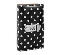 Carpeta presupuestaria para 100 sobres de efectivo, rastreador portátil | Con cerradura de contraseña de 11,4 x 17,8 cm, archivador de dinero en efectivo para oficina, hogar, escuela, presupuestación