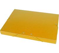 Carpeta proyectos liderpapel folio lomo 30mm carton gofrado amarilla - PJ31