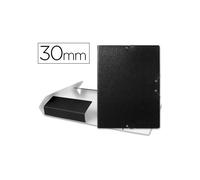 Carpeta proyectos liderpapel folio lomo 30mm carton gofrado negra - PJ34