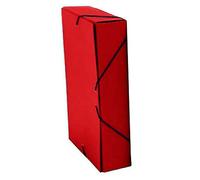 Carpeta Proyectos Lomo 5 cm cartón forrado Premium Rojo