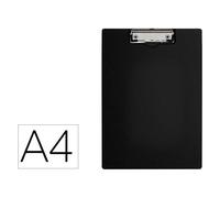 Carpeta q-connect miniclip superior din a4 plastico 50% reciclado negro grosor 2,1 mm - KF14409