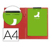Carpeta q-connect miniclips plastico din a4 roja - KF01302