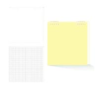 Carpeta recargable, planificador, cuaderno diario para notas, planes, mapa mental, diario diario, 120 páginas cuadriculadas