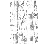 Sizzix 666292-Carpeta de Repujado (Varias etapas, Texturizada, desteñida, Carpeta 666292 para Grabar en Relieve con Textura y desvanecimientos punteada por Tim Holtz, Pet, Multi-Colour, One Size