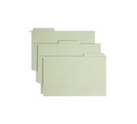 Carpeta Smead FasTab con cierres colgantes y cierres SafeSHIELD, corte de 1/3, pesta a incorporada, tama o legal, color musgo, 18 unidades por ca