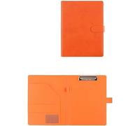 carpeta, Soporte for bloc de notas tamaño carta A4, ideal for negocios, escuela, oficina o conferencias(Oranje)