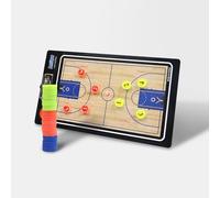 Carpeta Táctica Magnéticas de Baloncesto, Pizarra Tactica Baloncesto, con Piezas de Ajedrez Magnéticas, Ligera y Portátil, Ideal para el Entrenamiento Diario(Basketball-B)