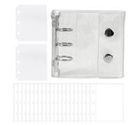 Carpeta transparente - Cuaderno de colección de tarjetas fotográficas, álbum de colección de tarjetas, para recibos de billetes y accesorios para estudiantes y profesores profesionales de oficina