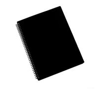Carpeta transparente multicapa para una organización eficiente de partituras y álbumes de piano (20 páginas, negro)