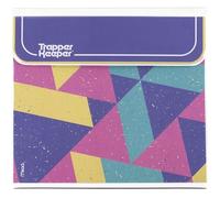 Carpeta Trapper Keeper de diseño retro, 2,5 cm, incluye 2 carpetas y bolsillo adicional, anillas metálicas y clip de resorte, almacenamiento seguro, bloque de colores, Mead School Supplies