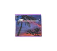 Carpeta Trapper Keeper, diseño retro, carpeta de 1 pulgada, 2 carpetas y bolsillo extra, anillos de metal y clip de resorte, almacenamiento seguro, palmeras, suministros escolares Mead