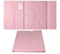 Carpeta triple para agenda diaria de 8.5 x 11 pulgadas, carpeta de cuero suave A4, carpeta de negocios, bloc de escritura legal, organizador de documentos para regalo, niños, hombres, mujeres, color