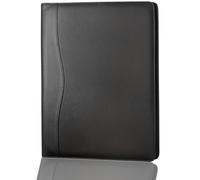 Carpeta triple para agenda diaria de 8.5 x 11 pulgadas, carpeta de cuero suave A4, carpeta de negocios, bloc de escritura legal, organizador de documentos para regalo, niños, hombres y mujeres, color