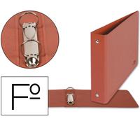 Carpetas Anillas Piel Cartulina Folio Ao Baixo Lombada 55.2 Anillas