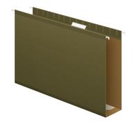 Carpetas colgantes reforzadas Pendaflex de capacidad extra, tama o legal de 7,6 cm, verde est ndar, corte 1/5, 25 por caja (04153x3)