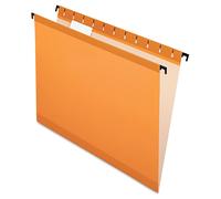 Carpetas colgantes SureHook de Pendaflex, tama o carta, pesta as de corte de 1/5, color naranja, 20 por caja
