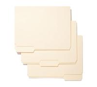 Carpetas De Archivo Tamaño A4 | Carpetas de Papel con Pestañas de 1/3 Recortadas - 100 Unidades Material de Oficina Organización Documental para Hogar Escuela Aula Suministros Gestión