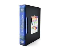 Carpetas de Fundas Deluxe con Caja, 60-80-100-120 Fundas, Tamaño A4+, ECO FRIENDLY, Ideal Para Archivo (80 Fundas)