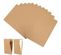 Carpetas de Papel A4, Carteras con Funda para Archivos de Protección, Cubierta de Corte Lateral para Trabajo, Informe, Proyecto, Presentación (12PCS)