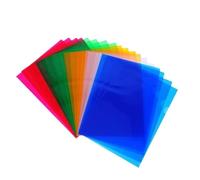 Carpetas de plástico transparente, 40 carpetas de archivos plástico transparente multicolor(Random)