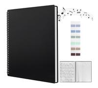 Carpetas para Partituras A4, Carpeta de Archivos de Música, 60 Compartimentos/120 Páginas, Carpeta de Partituras de Piano Trae una Pegatina índice, Carpeta Fundas Plastico a4(31.5 * 23.5cm)
