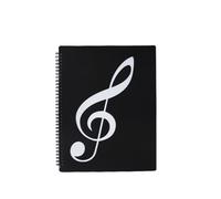 Carpetas Para Partituras Carpeta de archivos partituras A4, folleto antirreflectante que puede modificar notas musicales, carpeta Piano, productos archivo Para Partituras Y Papel(30 pages black)