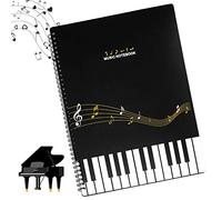 Carpetas para Partituras, Carpeta de Música A4, 30 compartimentos/60 páginas, Carpeta de Registros, Carpeta de Hojas Musicales para Papel, Pinturas, Fotos (31,5 x 23,7 cm)