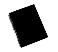 Carpetas Para Partituras Carpeta de partituras música A4 transparente multicapa, portapapeles Piano, carpeta documentos, organizador papel examen Para Partituras Y Papel(Black 20pages)