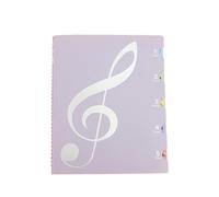 Carpetas Para Partituras Carpeta de partituras Piano modificable A4, Clip música gran nota Para Partituras Y Papel(Purple 60 sheets)