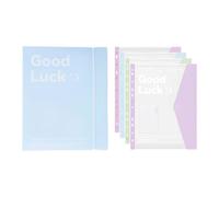 Carpetas protectoras transparentes con páginas ajustables, organizador de documentos portátil y ligero, protector de hojas de papel