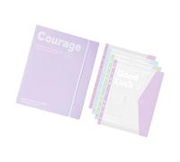 Carpetas protectoras transparentes con páginas ajustables, organizador de documentos portátil y ligero, protector de hojas de papel