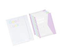 Carpetas protectoras transparentes con páginas ajustables, organizador de documentos portátil y ligero, protector de hojas de papel