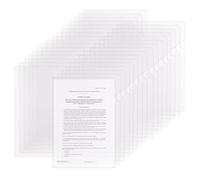 Carpetas transparentes de plástico para proyectos (paquete de 50, 10 colores surtidos), carpetas de documentos de colores transparentes para tamaño carta y tamaño A4 para suministros de oficina escolar