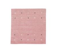 carpetfine Alfombra de Lana Cuadrada Gabbeh Uni Rosa 150x150 cm | Alfombra Moderna para salón y Dormitorio