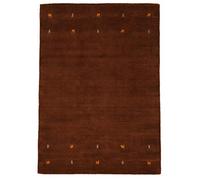 carpetfine Alfombra de Lana Gabbeh Uni Marrón 60x90 cm Rectangular | Alfombra Moderna para salón y Dormitorio