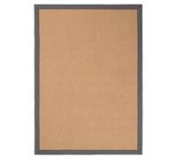 CarpetFine Alfombra Natural de Sisal Gris 120x170 cm | Alfombra Moderna para salón y Dormitorio