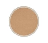 carpetfine Alfombra Natural de Sisal Redonda Crema Ø 200 cm | Alfombra Moderna para salón y Dormitorio