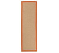 carpetfine Tappeto in sisal Passatoia Arancione 75x300 cm (Passatoia) | Tappeto Moderno per soggiorno e cucina