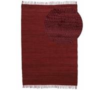 carpetfine Tappeto Kilim Chindi Uni Viola 140x200 cm | Tappeto Moderno per soggiorno e cucina