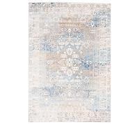 Carpeto Rugs Alfombra Etnica de Salón Grande de Pelo Corto - Alfombras de Habitación de Matrimonio, Dormitorio y Comedor - Alfombras Etnicas - Gris Azul - 200 x 300 cm