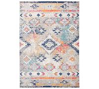 Carpeto Rugs Alfombra Etnica de Salón Grande de Pelo Corto - Alfombras de Habitación de Matrimonio, Dormitorio y Comedor - Alfombras Etnicas - Multicolor - 140 x 200 cm
