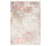 Carpeto Rugs Alfombra Moderna de Salón Grande de Diseño Vintage - Alfombras de Habitación de Matrimonio, Dormitorio y Comedor - Alfombras Salon de Pelo Corto - Crema Salmón 1-240 x 330 cm
